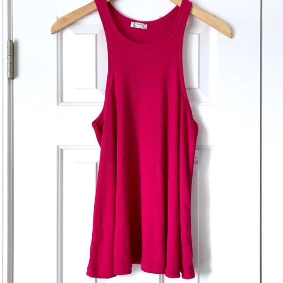 Free People Tops - SOLD Intimately Free People pink red tank top